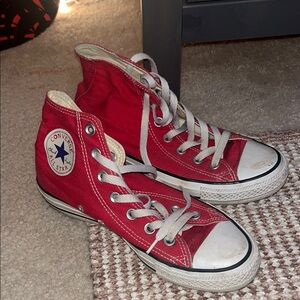 Converse Kids Red High-Top Sneakers
